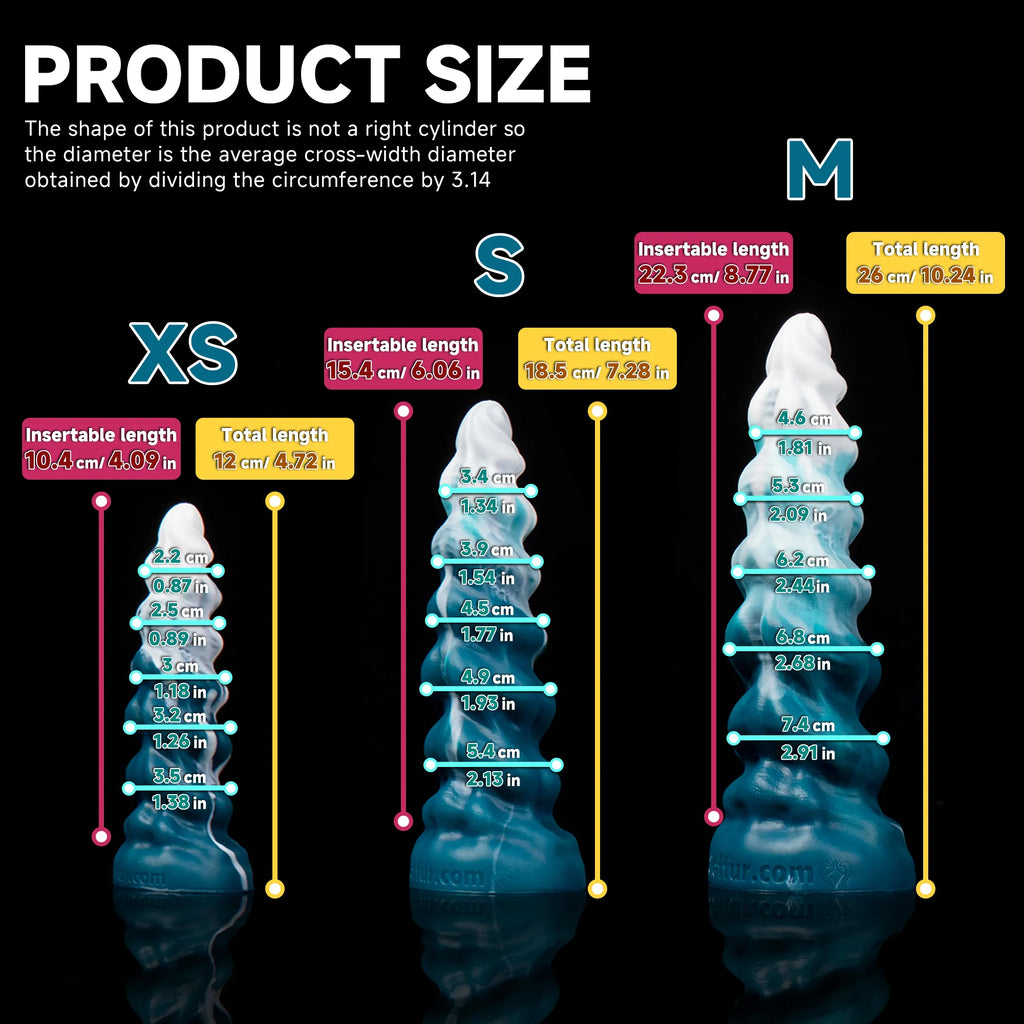 Oieffur Thick Conqueror Platinum silicone fantasy dildo with tapered design, smooth silicone surface, and smooth finish.