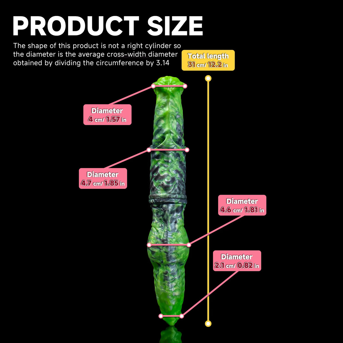 Horse and dog-shaped dual sensation platinum silicone fantasy dildo from Oieffur, double-ended with detailed animal features.