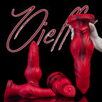 Firewolf silicone dildo resembling a wolf and dog, designed for adult pleasure, by Oieffur.
