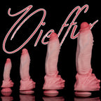 Realistic Hot Surge Fantasy dildo by Oieffur with dual-layer design, featuring sculpted detailing and lifelike appearance.