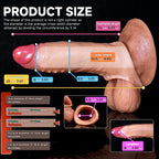 Oieffur Lifelike Sleeve Penis Extender showing smooth silicone surface and enhanced length and girth, designed for improved size and appearance.