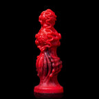 Oieffur Abyssal Depths beaded dildo made from platinum silicone, featuring a detailed fantasy design and multiple beaded sections.