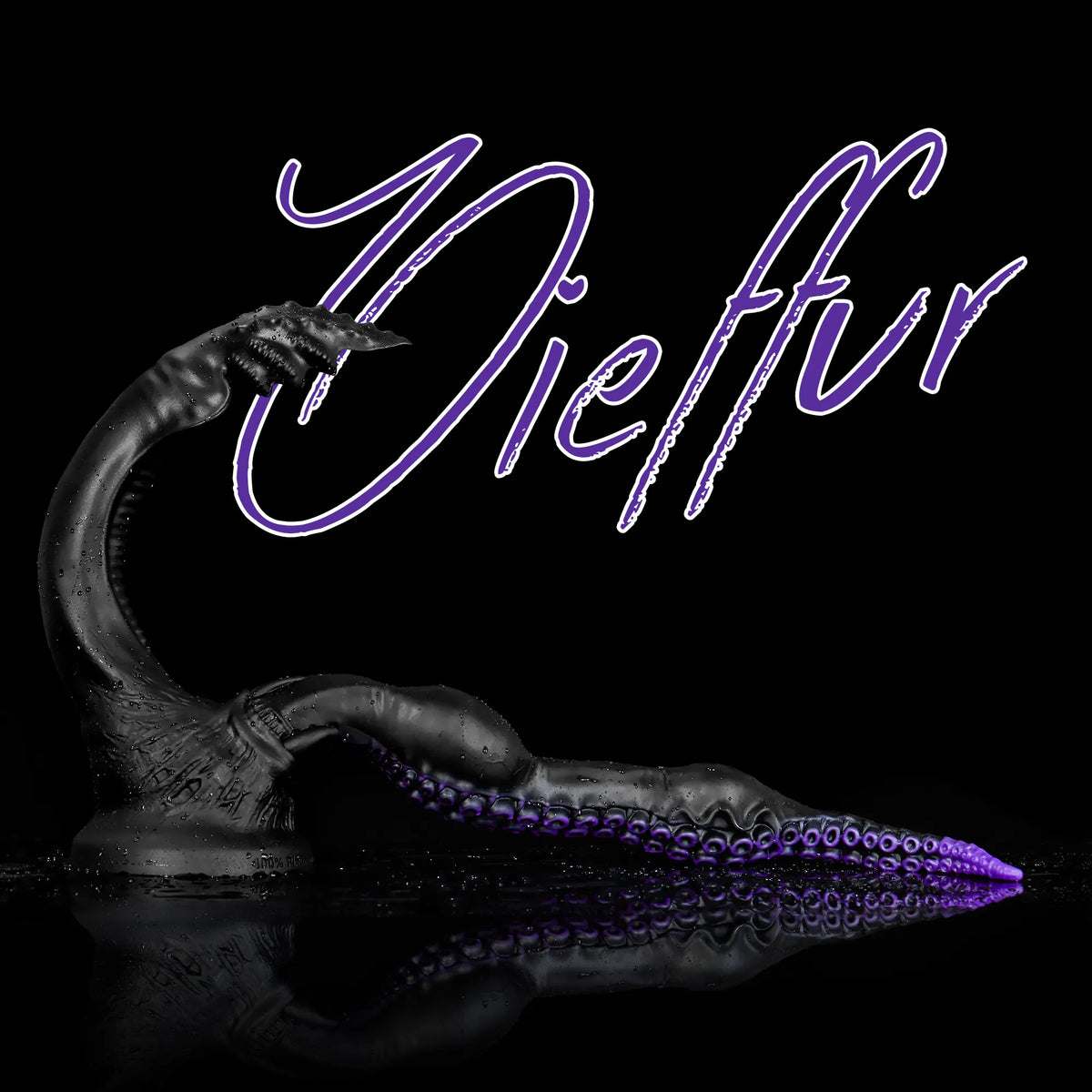 Oieffur Twin Fantasy double-ended dildo with alien tentacle design, featuring sculpted silicone for versatile pleasure.