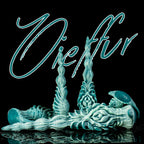 Oieffur Winding Fantasy Dildo with sculpted beads for pleasure, featuring a detailed, curved design for enhanced stimulation.