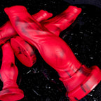 Firewolf wolf and dog silicone dildo by Oieffur, detailed with sculpted surface and defined detail.