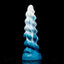 Oieffur Thick Conqueror Platinum silicone fantasy dildo with tapered design, featuring sculpted shape and smooth surface.
