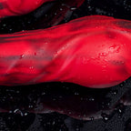 Sculpted silicone wolf and dog dildo by Oieffur, featuring detailed animal design and defined surface for adult pleasure use.