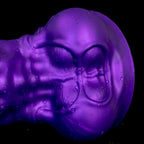 Oieffur Skyline Challenger Platinum silicone fantasy dildo with sculpted shape and smooth surface, designed for adult pleasure.