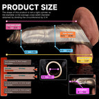 Canine-shaped dog penis sleeve made of platinum silicone, designed as a canine cock extender for enhanced intimacy.