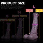 Centaur Horse fantasy dildo made of safe platinum silicone with sculpted surface by Oieffur.