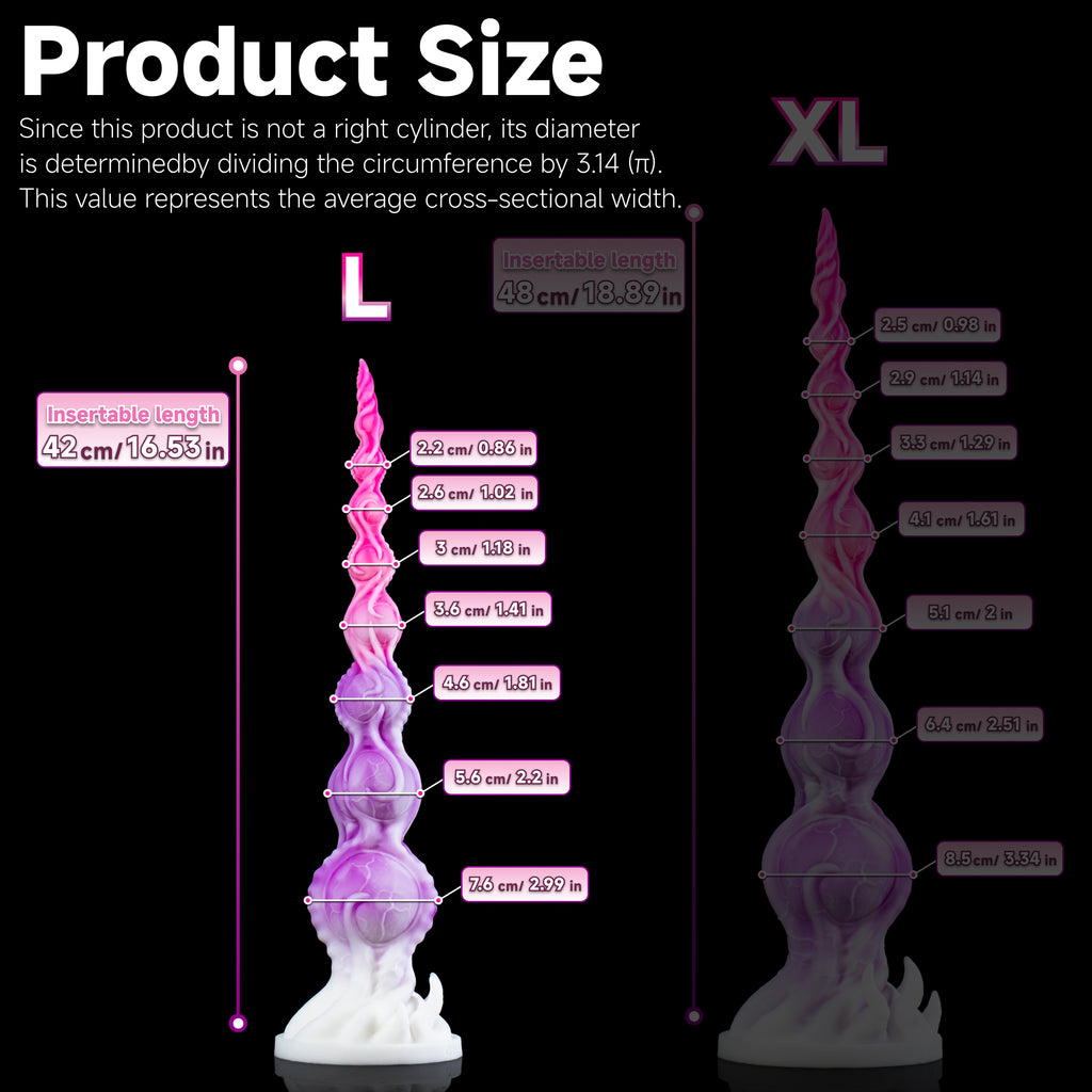 Oieffur Stardust Shuttle alien fantasy dildo with beads and prostate stimulator, detailed with sculpted surface and ergonomic shape.
