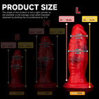 Realistic Sword Demon Giant Dildo by Oieffur with strong suction cup and sculpted surface for realistic feel.