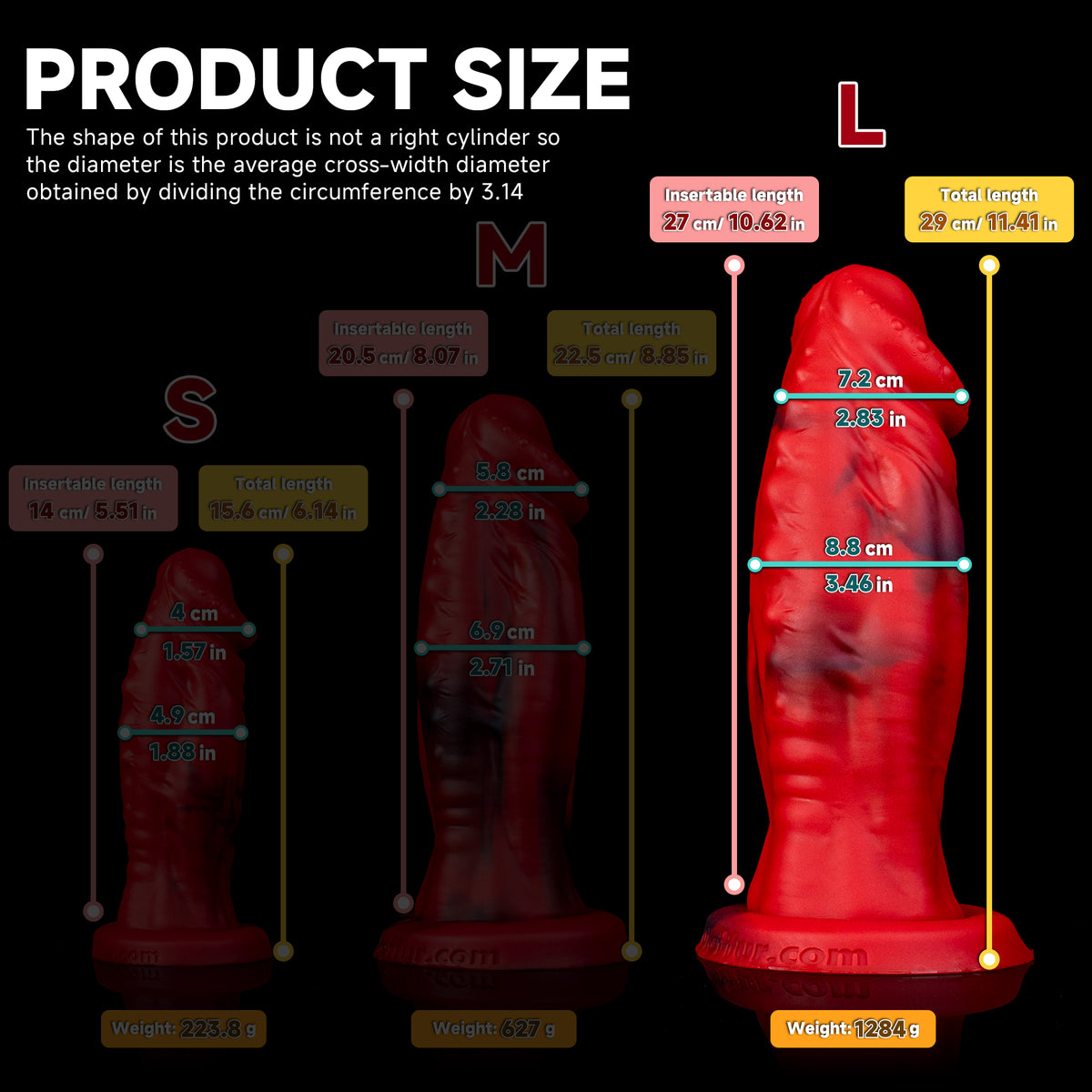 Realistic Sword Demon Giant Dildo by Oieffur with strong suction cup and sculpted surface for realistic feel.