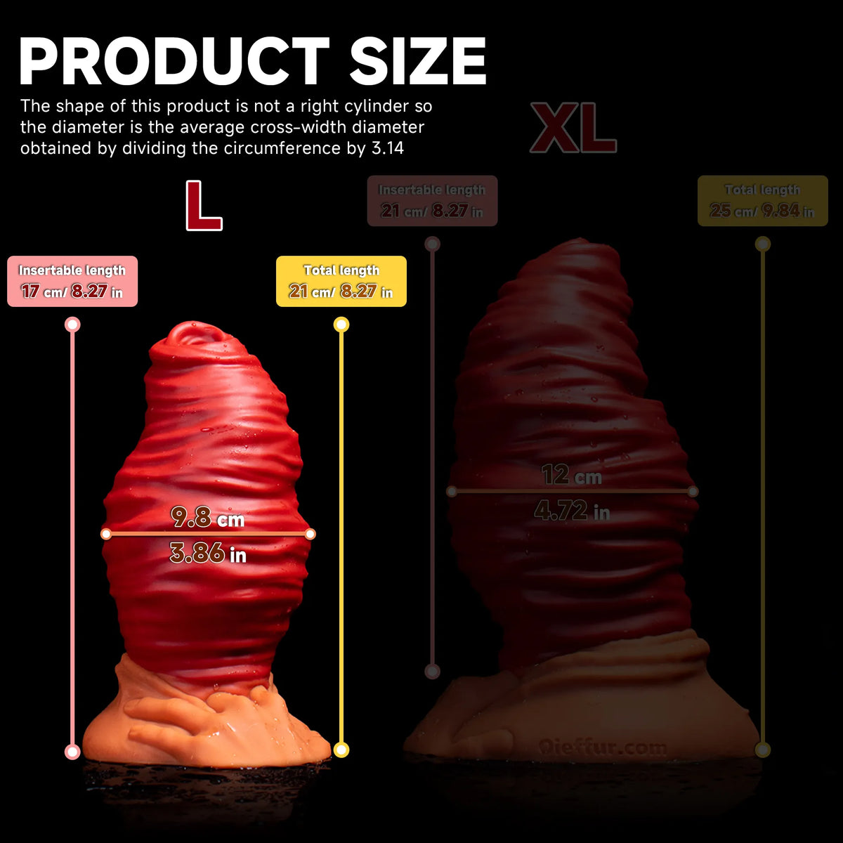 Oieffur Fantasy Dildo mirror anal plug designed to mimic anal prolapse for gradual expansion and stimulation.