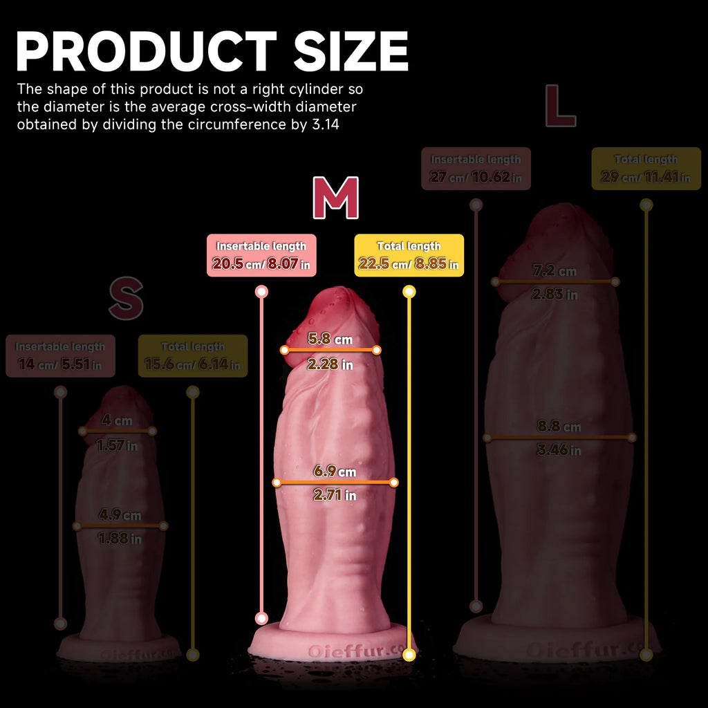 Realistic Sword Demon Giant Dildo by Oieffur with strong suction cup, sculpted detailing, and lifelike appearance for adult pleasure.