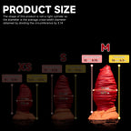 Oieffur Fantasy Dildo mirror anal plug designed to mimic anal prolapse for expansion, featuring sculpted detail and smooth surface.