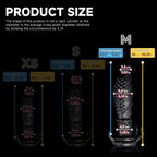 Black platinum silicone Abyss spiked dildo from Oieffur's fantasy dildos collection, featuring a sculpted, spiked design.