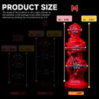 Oieffur Abyssal Depths beaded dildo made of platinum silicone, designed for fantasy pleasure and anal stimulation.