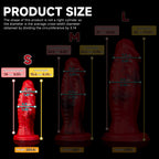 Realistic Sword Demon Giant Dildo with strong suction cup from Oieffur, featuring sculpted detailing and a realistic design.