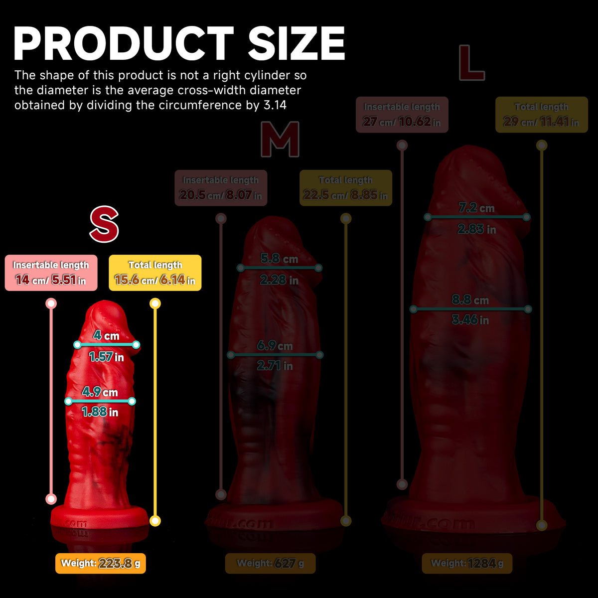 Realistic Sword Demon Giant Dildo with strong suction cup from Oieffur, featuring sculpted detailing and a realistic design.