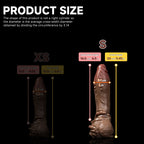 Realistic dual-layer fantasy dildo from Oieffur with sculpted detailing and lifelike design for enhanced pleasure.