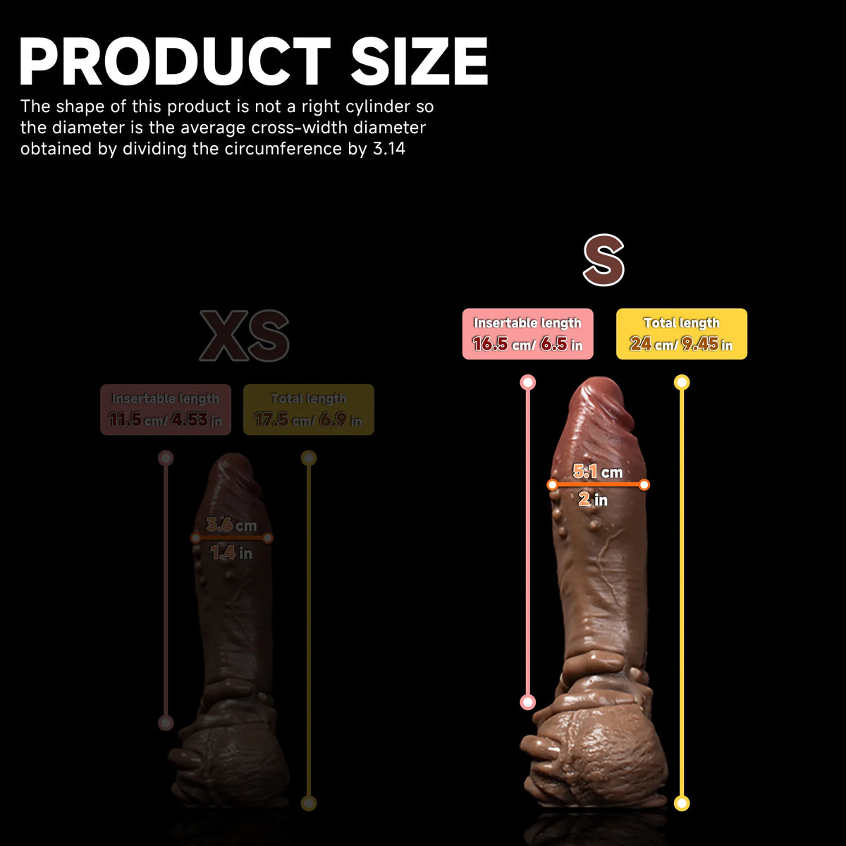 Realistic dual-layer fantasy dildo from Oieffur with sculpted detailing and lifelike design for enhanced pleasure.