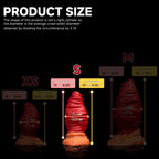 Oieffur Fantasy Dildo mirror anal plug designed to mimic anal prolapse, showcasing sculpted shape and defined detailing.