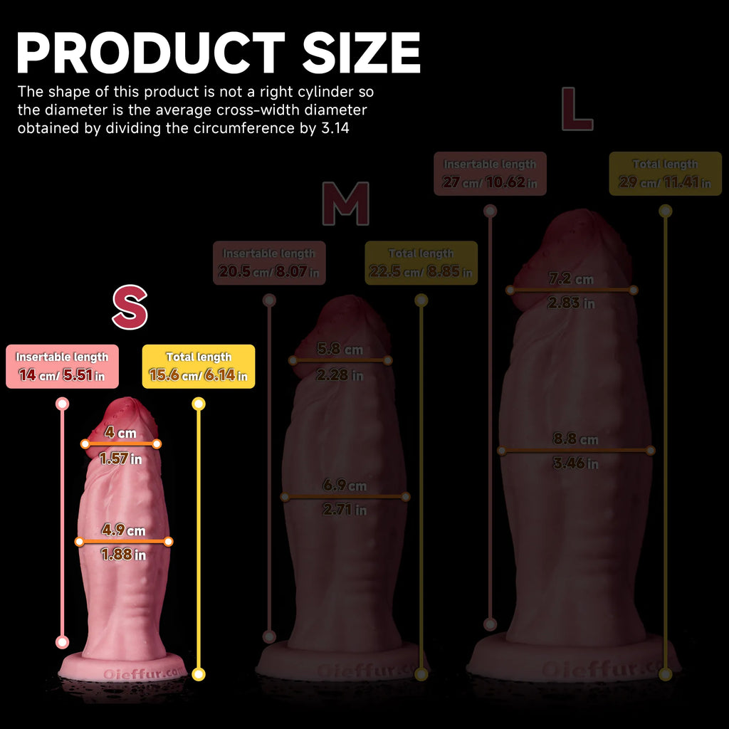 Realistic Sword Demon Giant Dildo with strong suction cup, sculpted detailing, and realistic feel from Oieffur, designed for intense pleasure.