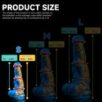 Horse Spirit Dildo adult toy by Oieffur, showing sculpted shaft with defined surface for detailed experience.
