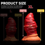 Oieffur Fantasy Dildo, mirror anal plug with prolapse-inspired shape, made for anal expansion and stimulation.