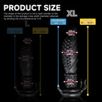 Black "Abyss" Spiked Dildo by Oieffur, a platinum silicone fantasy dildo with a sculpted, spiked design for intense stimulation.