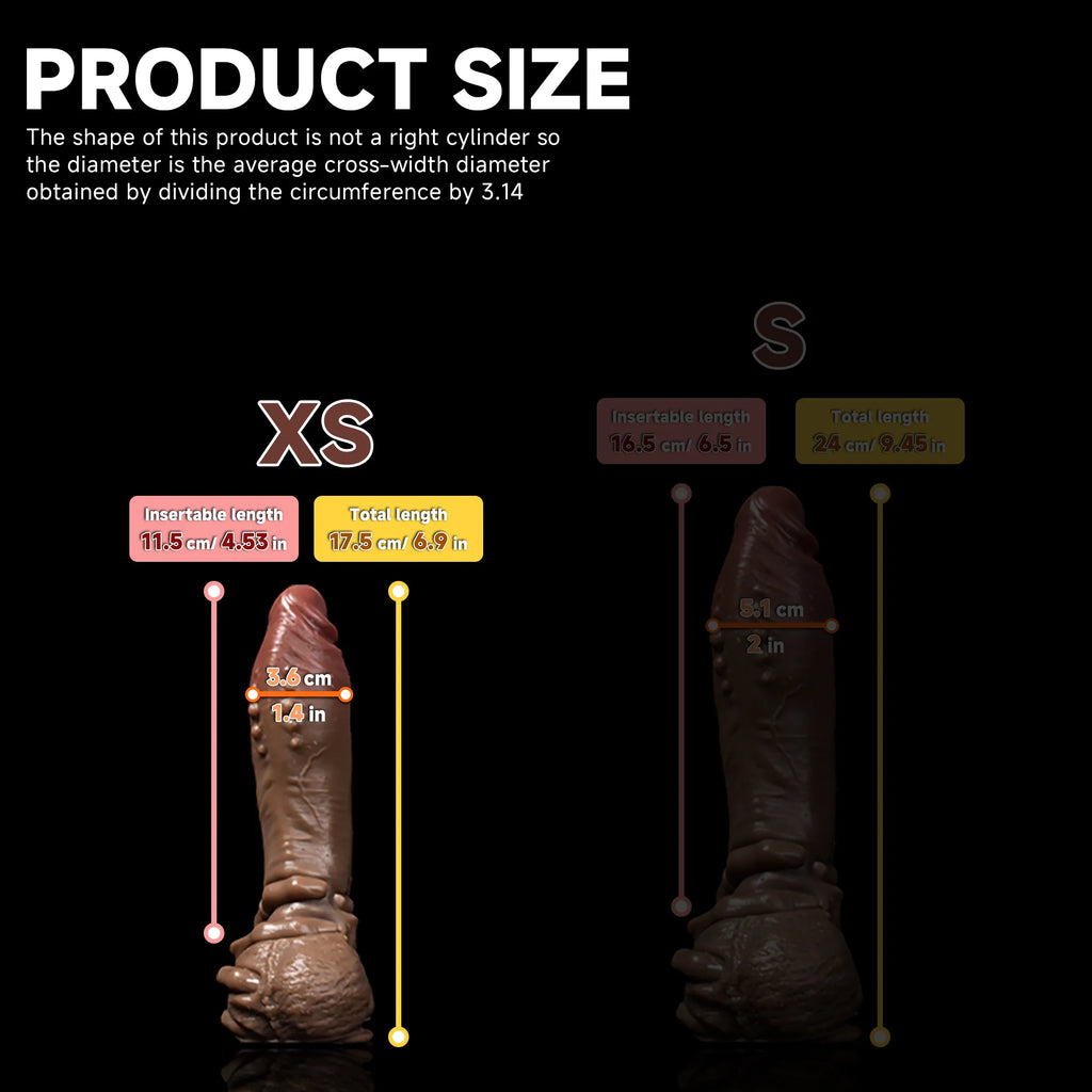 Realistic Hot Surge Fantasy dildo with dual-layer design by Oieffur, featuring sculpted surface and shape for a realistic experience.