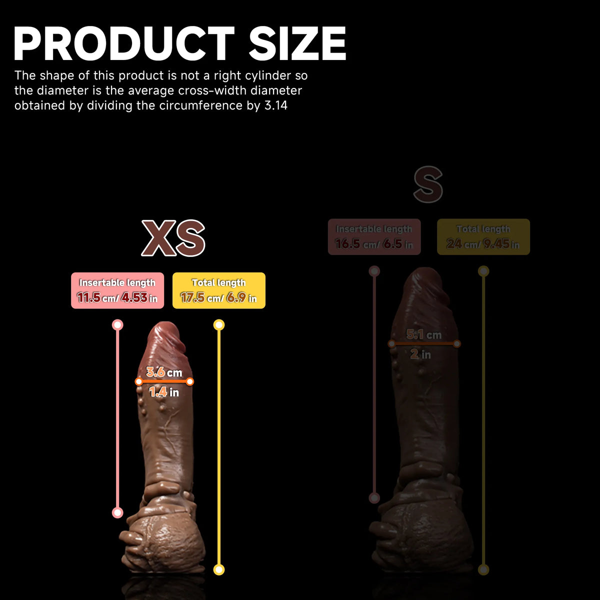 Realistic Hot Surge Fantasy dildo with dual-layer design by Oieffur, featuring sculpted surface and shape for a realistic experience.