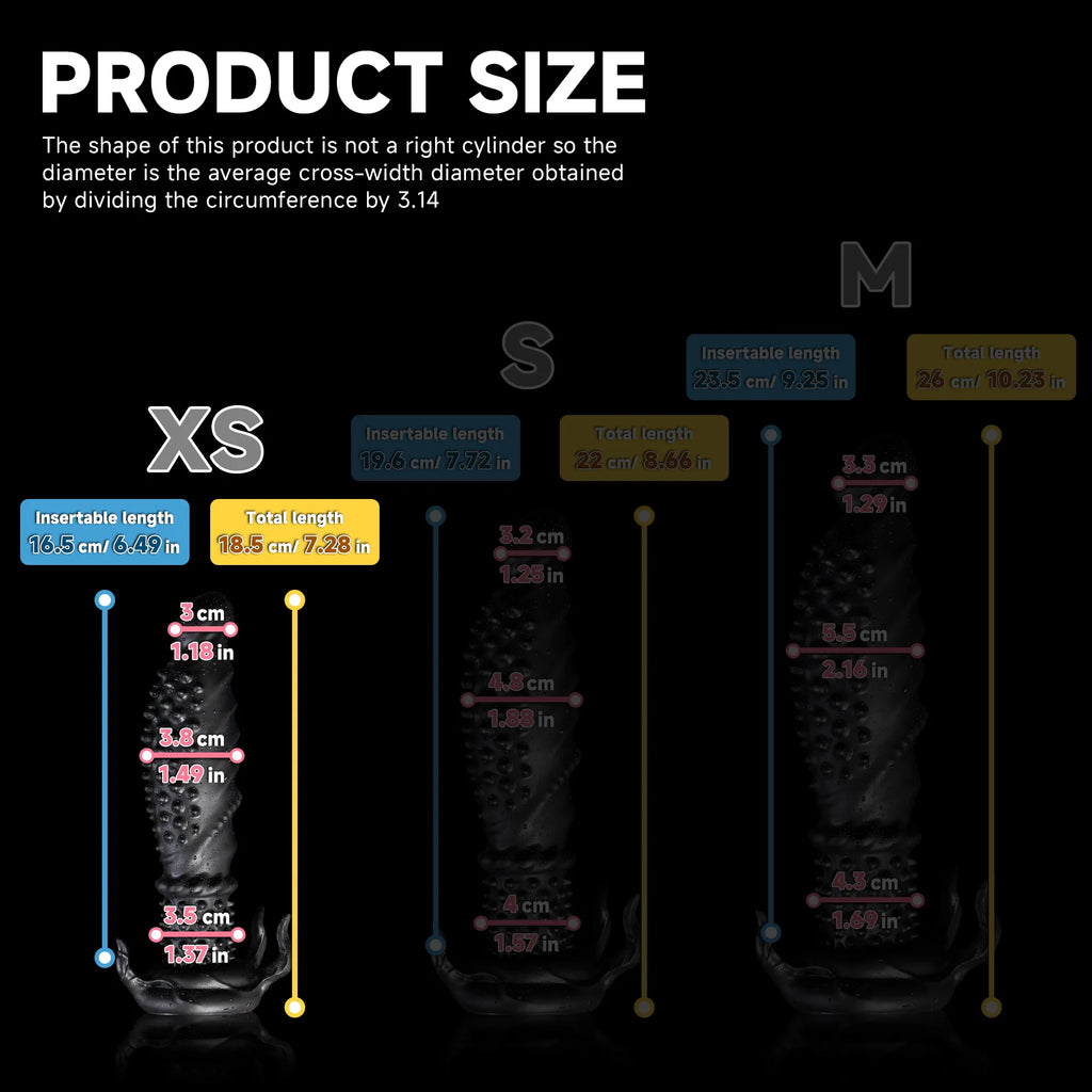 Black Abyss spiked dildo from Oieffur, crafted from platinum silicone, featuring a sculpted shape with defined spikes for sensation.