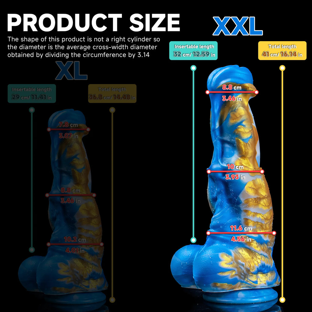 Horse Spirit Dildo by Oieffur, adult toy with sculpted shaft design, XXL size, detailed and defined for adult use.
