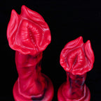 Oieffur Red Rock Turtle fantasy dildo made of high-quality silicone, featuring a red dragon design and smooth silicone surface.