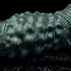 Oieffur Nexus Node Monster Toy fantasy dildo with alien-inspired sculpting in platinum silicone, detailed and sculpted design.