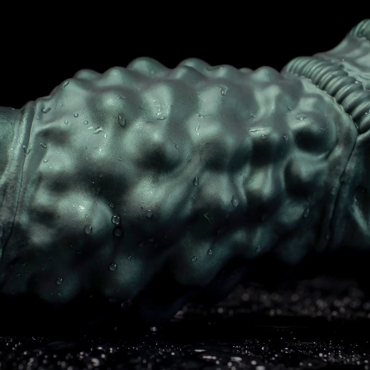 Oieffur Nexus Node Monster Toy fantasy dildo with alien-inspired sculpting in platinum silicone, detailed and sculpted design.