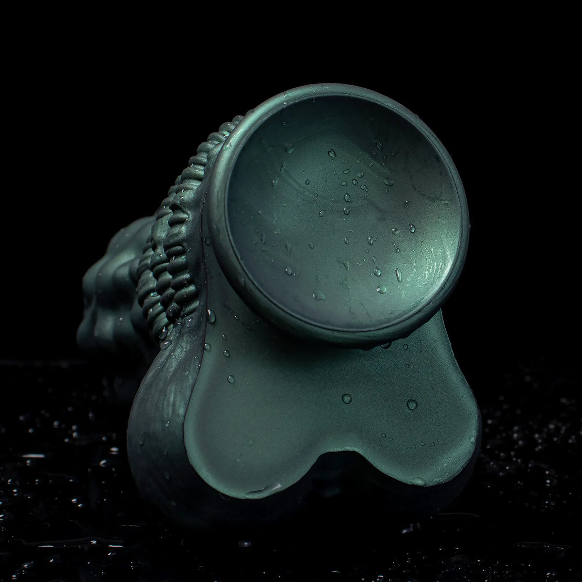Oieffur Nexus Node Monster Toy with alien-inspired sculpting in platinum silicone, fantasy dildo designed for soft silicone feel and visual appeal.