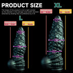 Oieffur Nexus Node Monster Toy fantasy dildo with alien-inspired sculpting in platinum silicone, detailed and sculpted design.