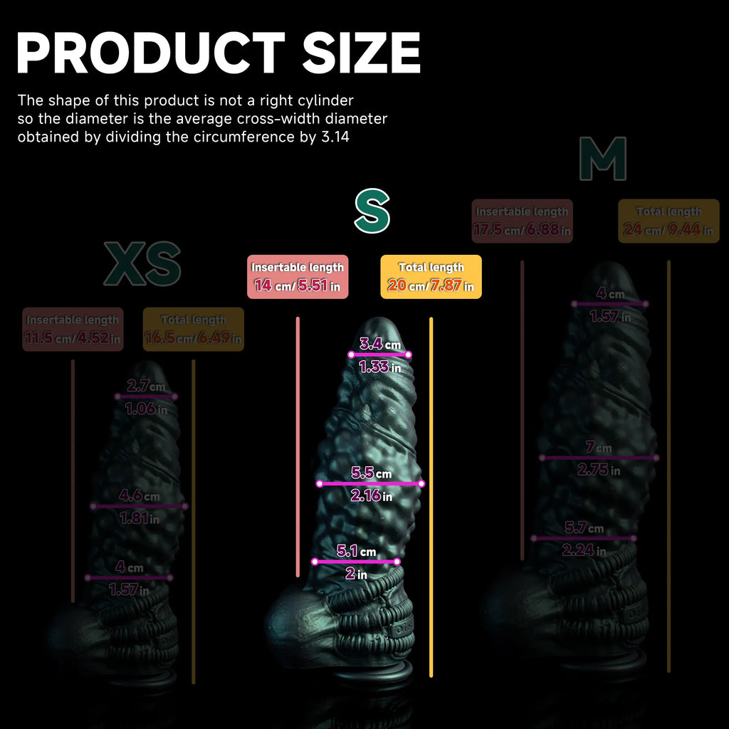 Oieffur Nexus Node Monster Toy fantasy dildo with alien-inspired sculpting, platinum silicone material and detailed design.