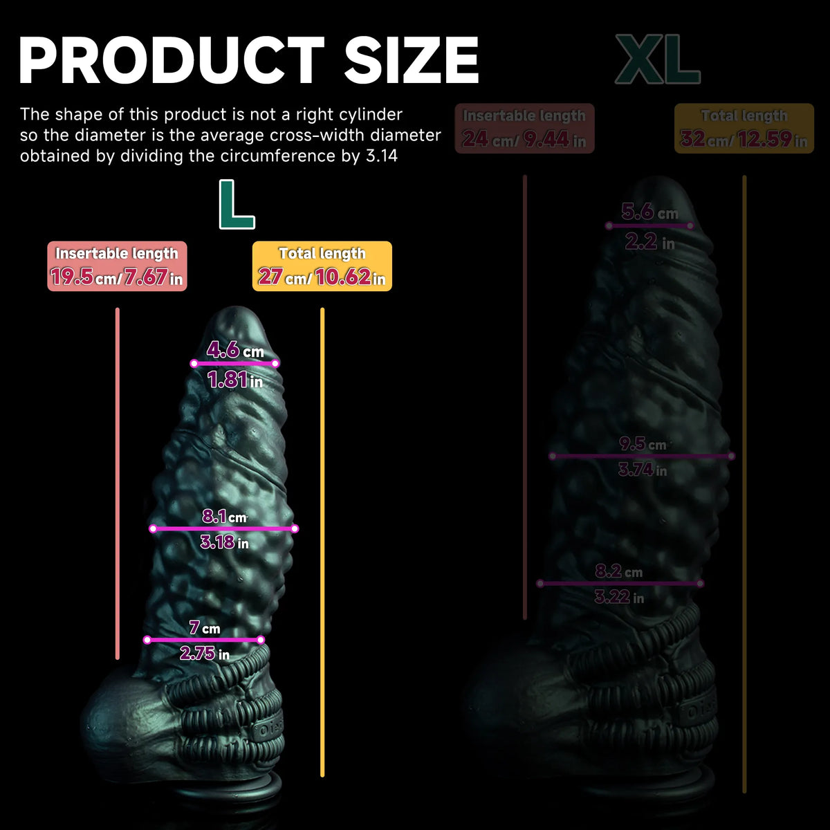 Oieffur Nexus Node Monster Fantasy Dildo with alien-inspired sculpting, platinum silicone material, detailed creature design, and a smooth surface.
