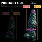Oieffur Nexus Node Monster fantasy dildo with alien-inspired sculpting, platinum silicone material, featuring detailed sculpted design.