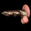 Canine-shaped dog penis sleeve made of platinum silicone, designed as a canine cock extender, following canine anatomy.