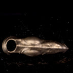 Canine-shaped dog penis sleeve made of platinum silicone, extending canine cock with a natural appearance and comfortable fit.