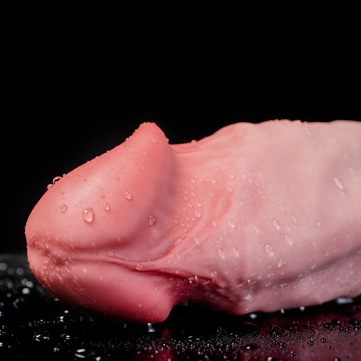 Realistic Vivid Dildo by Oieffur featuring a thick design, large head, and gentle curve for realistic sensation and pleasure.